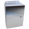 Hammond EJ863SS IP66 Type 4X Stainless Steel Junction Box Hinged Q-Turn Latch