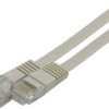 Patchcord Utp Kat.6 Kabel Sieciowy Lan 2X Rj45 Płaski Szary 0,5M Neku