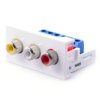 ADAPTER 3xRCA 22,5x45 MOSAIC D-LAN
