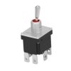 Przełącznik Wł.-wył.-(wł.) Podwójny biegun TE Connectivity Montaż panelowy