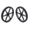 Pololu Wheel Pair for Standard Servo Splines (25T, 5.8mm) - 90×10mm, Black