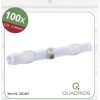 Quadrios 22C461 Złącze doczołowe z osłonką termokurczliwą 0.25 mm² 0.34 mm² z pełną izolacją biały 1 zest.