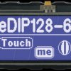 EA EDIP128B-6LW LCD display, 128 x 64 pixels, blue negative, white