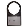 Tabliczka Opisowa 0-I 50X30mm Czarna Prostokątna M22s-St-X88 216485