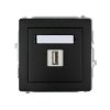 DECO gniazdo pojedyncze USB-AA 3.0 czarny mat 12DGUSB-5