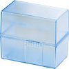 HAN DIN A8 979-64 Pudełko do kartkoteki półprzezroczysty, niebieski Maksymalna ilość kart: 200 kart DIN A8 poprzeczny za