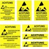 Quadrios 1903EC130 ESD warning sign Yellow Black 140mm x 140mm