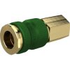 Quick-release coupling, L 59.5 mm, 35 bar, brass, for Pneumatic, 137555