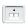 Płytka czołowa, RJ45, Biały