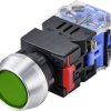 TRU COMPONENTS TC-9428112 Przycisk LAS0-L-11/G/12V, 22 mm, 250 V, 5 A, 1 szt.