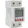 Qoltec Przekaźnik 63A na szynę DIN z licznikiem energii elektrycznej Timer Tuya Wi-Fi LED