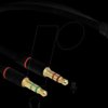 65967 Headset Adapter 3.5 mm 4 pin Stereo jack female > 2x 3.5 mm 3 pi