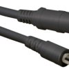 DC extension cord, 3 m, black, plug 2.5 x 5.5 mm, straight to coupling 2.5 x 5.5 mm, straight, 072069