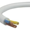 Przewód prądowy H03VV-F / OMY 300V 3x1 biały linka Elektrokabel /50m/