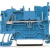 1-wire/1-pin basic terminal, spring-clamp connection, 0.25-4.0 mm², 1 pole, 24 A, 6 kV, blue, 2022-1204