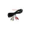 Kabel wt.BNC + wtyk DC 3m do kamer video+zasilanie