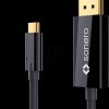 X-UCC020-015 USB C plug to DP cable, DP mode, 4K60, 1.5 m, black
