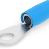 Insulated ring cable lug, 10.5-16.8 mm², AWG 6, 8.33 mm, M8, blue, 324048