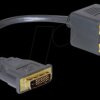 65051 DVI 24+1 plug > 2x DVI 24+1 jack 20 cm