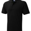 UC114 Black M Mens Cotton Poloshirt