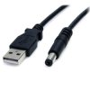 Kabel USB Złącze A USB A Złącze B Cylindryczne złącze zasilająca dł. 2m Kabel zasilający USB USB 2.0 kolor: Czarny