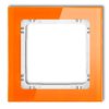 DECO Ramka uniwersalna - efekt szkła (ramka: pomarańczowa: spód: biały) pomarańczowy 13-0-DRS-1 KARLIK
