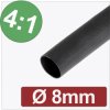 Quadrios 24CA298 Heatshrink adhesive Black 8 mm 2 mm Shrinkage 4 1 per metre