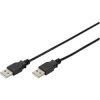 Digitus AK-300101-010-S USB 2.0 Cable USB-A to USB-A 1m Black Double Shielded