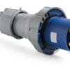 Złącze przemysłowe - zasilające 125A Wtyczka 200 → 250 V. 2P + E RS PRO Niebieski Montaż na kablu IP67