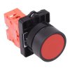 Techna PtecPNRed Red Flush Push Button Switch 10A 1NC