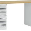 System banków komercyjnych COMBI, 2 obudowy model 3 z solidną płytą podstawy, szer. X gł. X wys. = 2000 x 700 x 840 mm M