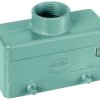 Grommet housing, size 16B, die-cast aluminum, M32, straight, cross bow locking, IP65/IP66/IP67, 19300161422