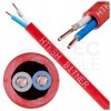 Kabel przeciwpożarowy parowany HTKSH 1x2x1mm FE180 PH90 E90 czerwony 225V bezhalogenowy LSOH Cca drut Bitner