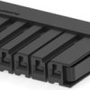 Socket header, 6 pole, pitch 5.08 mm, straight, black, 2-178128-6