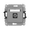 Icon Mechanizm Gniazda Antenowego Pojedynczego Tv Szary Mat 27Igtv-1