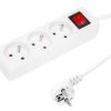 Przedłużacz sieciowy 3 gniazdowy z przełącznikiem 16A 3500W 3m