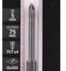 Wiertło do szkła gresu ceramiki glazury 5mm otwornica HEX Schmith