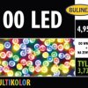 Lampki Bulinex 100led multikolor 4,95m sznur
