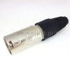 Wtyk mikrofonowy męski niklow. 3pin XLR NEUTRIK