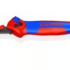 Nóż bezpieczny KnipexŁatwe cięcie nawet w przypadku różnych osłon kabli, stopka prowadząca chroni izolację żyły pod