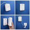 Qoltec Certyfikowany Czujnik wycieku gazu ziemnego detektor CH4 NG alarm 85dB LED