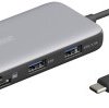 Stacja dokująca USB-C® Digitus DA-70914 z funkcją ładowania, zintegrowany czytnik kart, zasilanie USB-C®