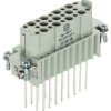 Socket contact insert, 16A, 25 pole, equipped, wire-wrap connection, with PE contact, 09210252701