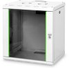 Wall enclosure, 12 U, (H x W x D) 643 x 600 x 450 mm, IP20, sheet steel, light gray, DN-19 12-U