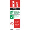 Worksafe SS21V1 Safety Sign CO2 Fire Extinguisher - Self-Adhesive Vinyl