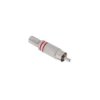 WTYK RCA / Chinch NA KABEL METALOWY 2 PASKI CZERWONE
