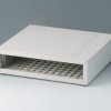 ABS enclosure, (L x W x H) 260 x 245 x 74 mm, gray white (RAL 9002), IP40, B2210007