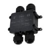 Puszka n/t 94x113x 35 IP68 x4 czarna v-tac 6124