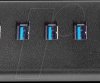 UHUBUP3810BK USB hub 3.0, 8 ports, 7xA, 1x PD QC3.0