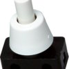Lamp pushbutton switch, 1 pole, white, unlit , 2 A/250 V, mounting Ø 10 mm, 192117081